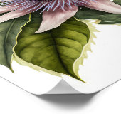 Roze Passion Flower Art Print Poster (Hoek)