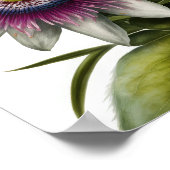 Roze Passion Flower Art Print Poster (Hoek)
