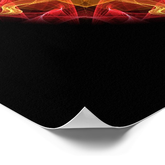 Roze Passion kaleidoscoop Poster (Hoek)