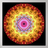 Roze Passion kaleidoscoop Poster (Voorkant)