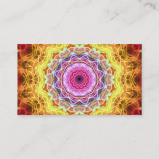 Roze Passion kaleidoscoop Visitekaartje