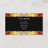 Roze Passion kaleidoscoop Visitekaartje (Achterkant)