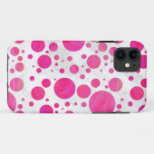 Roze Passion Polka Dot Pattern Case-Mate iPhone Case (Achterkant (horizontaal))