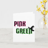 Roze past goed bij groen  kaart (Gele Bloem)