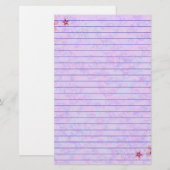Roze pasta briefpapier (Voorkant / Achterkant)
