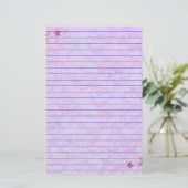 Roze pasta briefpapier (Staand voorkant)