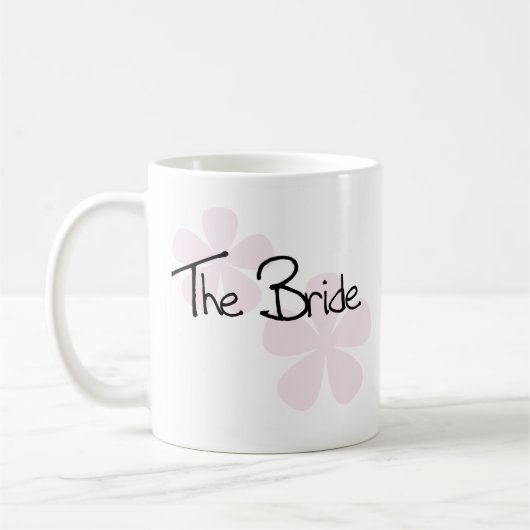 Roze pasta drijft de bride koffiemok (Links)