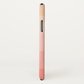 Roze pasta Huin Ombre Stripe Persoonlijke benaming Case-Mate iPhone Case (Achterkant / rechts)