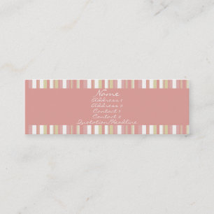 Roze pasta Profilecard Mini Visitekaartje