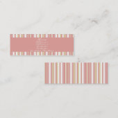 Roze pasta Profilecard Mini Visitekaartje (Voorkant / Achterkant)