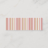 Roze pasta Profilecard Mini Visitekaartje (Achterkant)