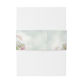 Roze pasta Rozen Bold Script Weddenschap Uitnodigingen Wikkel (Achterkant Voorbeeld)