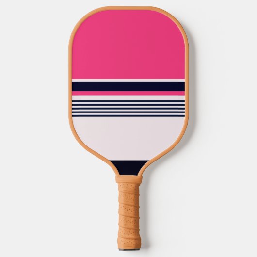 Roze pastaafband pickleball paddle (Voorkant)