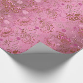 Roze pastalepapier cadeaupapier (Hoek)