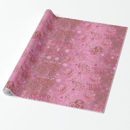 Roze pastalepapier cadeaupapier