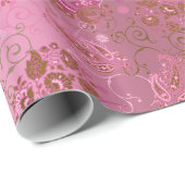 Roze pastalepapier cadeaupapier (Rol Hoek)