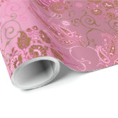 Roze pastalepapier cadeaupapier (Rol Hoek)