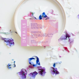 Roze Pastel Abstract Art Bruiloft Behuizing Kaart