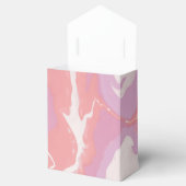 Roze Pastel Abstract Art Bruiloft Favor Box Bedankdoosjes (Geopend)