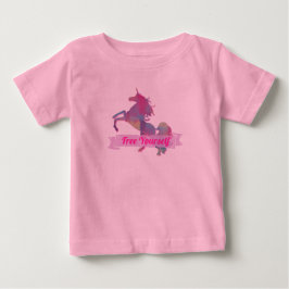 Roze Pastel Abstract Eenhoorn Silhouet
