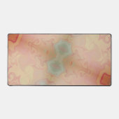 Roze Pastel Abstract Modern Kleurrijke Boho Bureaumat (Voorkant)