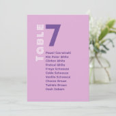 Roze Pastel AbstractArt Bruiloft Zitkaarten Kaart (Staand voorkant)