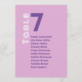 Roze Pastel AbstractArt Bruiloft Zitkaarten Kaart