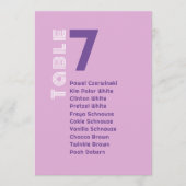 Roze Pastel AbstractArt Bruiloft Zitkaarten Kaart (Voorkant)