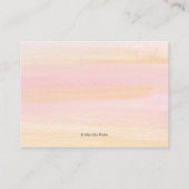 Roze Pastel Baby Shower Insteekkaart Informatiekaartje (Achterkant)