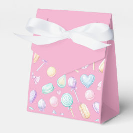 "Roze Pastel Ballon en Hart Favor Doos" Bedankdoosjes