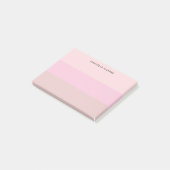 Roze Pastel Bleek Roze Takenlijst Post-it® Notes (Schuin)