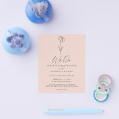 Roze Pastel Bloem Botanische Budget We Do Flyer (Enkel)