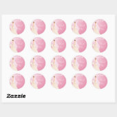 Roze Pastel Bruid Vrijgezellenfeest Sticker (Vel)