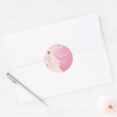 Roze Pastel Bruid Vrijgezellenfeest Sticker (Envelop)