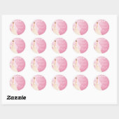 Roze Pastel Bruid Vrijgezellenfeest Sticker (Vel)