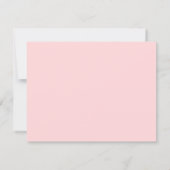 Roze pastel bruidsdouche kaart (Achterkant)