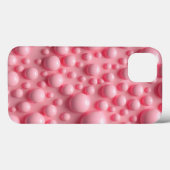 Roze Pastel Bubble Textuur iPhone Hoesje voor Vrou (Achterkant (horizontaal))