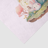 Roze Pastel Bunny & Huis Tissuepapier (Detail)