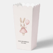 Roze Pastel Bunny Pasen Kids Verjaardag Bedankdoosjes (Achterkant)