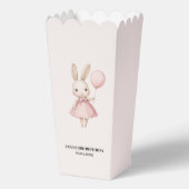 Roze Pastel Bunny Pasen Kids Verjaardag Bedankdoosjes (Voorkant)