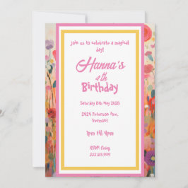 Roze Pastel Eenhoorn Vouwkaart Kaart