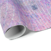Roze Pastel Flower Paint Splatter Wrapping Paper Cadeaupapier (Rol Hoek)