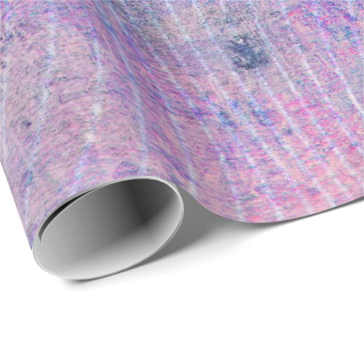 Roze Pastel Flower Paint Splatter Wrapping Paper Cadeaupapier (Rol Hoek)