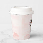 Roze Pastel gepersonaliseerde papieren bekers voor (Rechts)