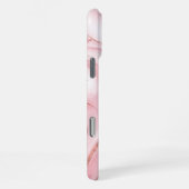 Roze Pastel Goud Glitter Marmer  iPhone Hoesje (Rechterkant)