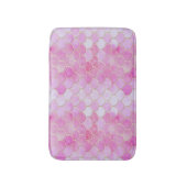 Roze Pastel & Goud Shimmer Zeemeermin Schaal Patro Badmat (Voorkant Verticaal)
