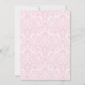 Roze Pastel Goud Tweede Barok Rococo Verjaardag Kaart (Achterkant)