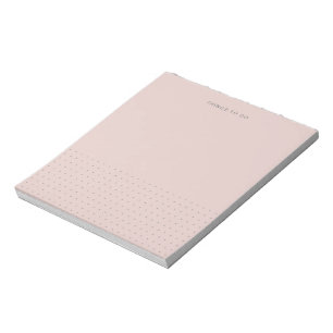 Roze Pastel Grijs Stippen Moderne Takenlijst Notit Notitieblok