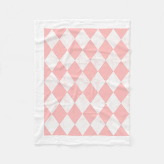 Roze Pastel Harlekijn Diamant Naadloos Patroon Fle Fleece Deken