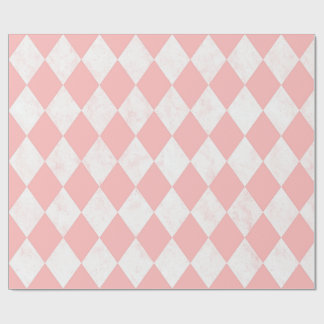Roze Pastel Harlekijn Diamant Naadloos Patroon Gif Cadeaupapier